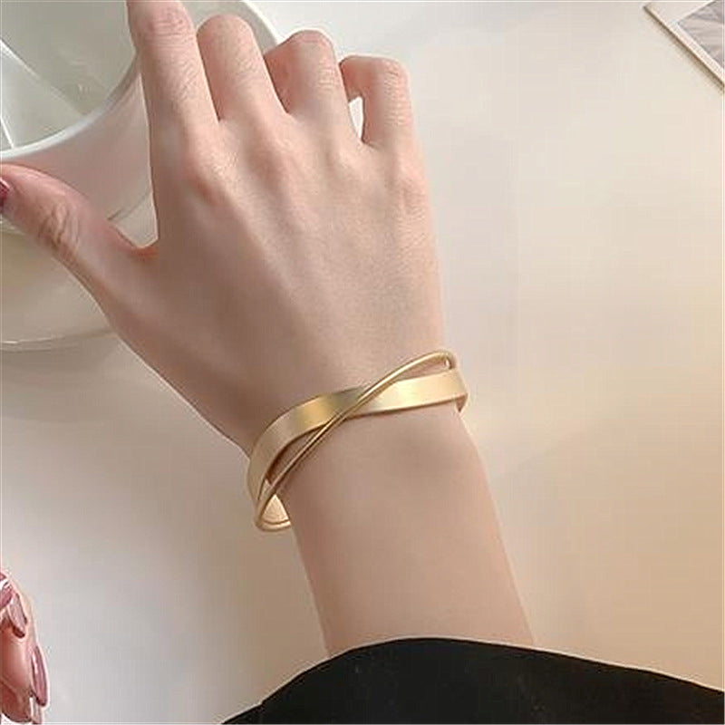 Wave Cross Bracelet