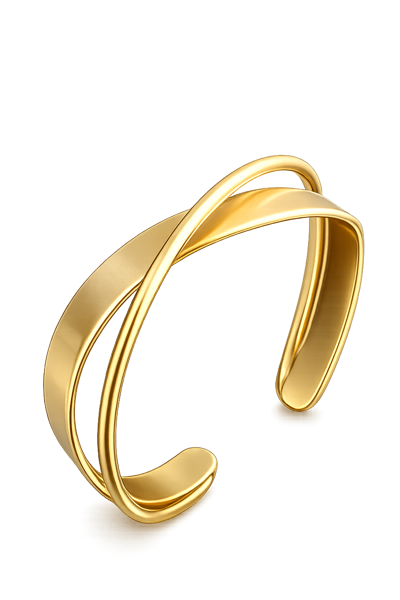 Wave Cross Bracelet